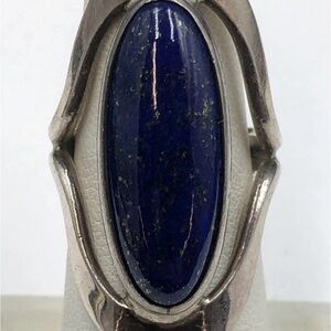 DDD Mexico Sterling Silver size 6 Oval Blue Lapis Ring